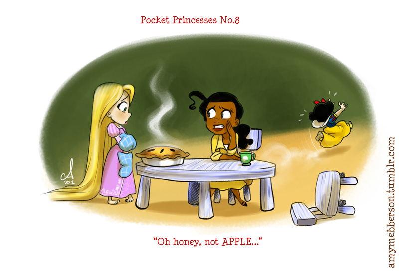 Illustration for article titled Disney princesses don't always get along in these adorable comics